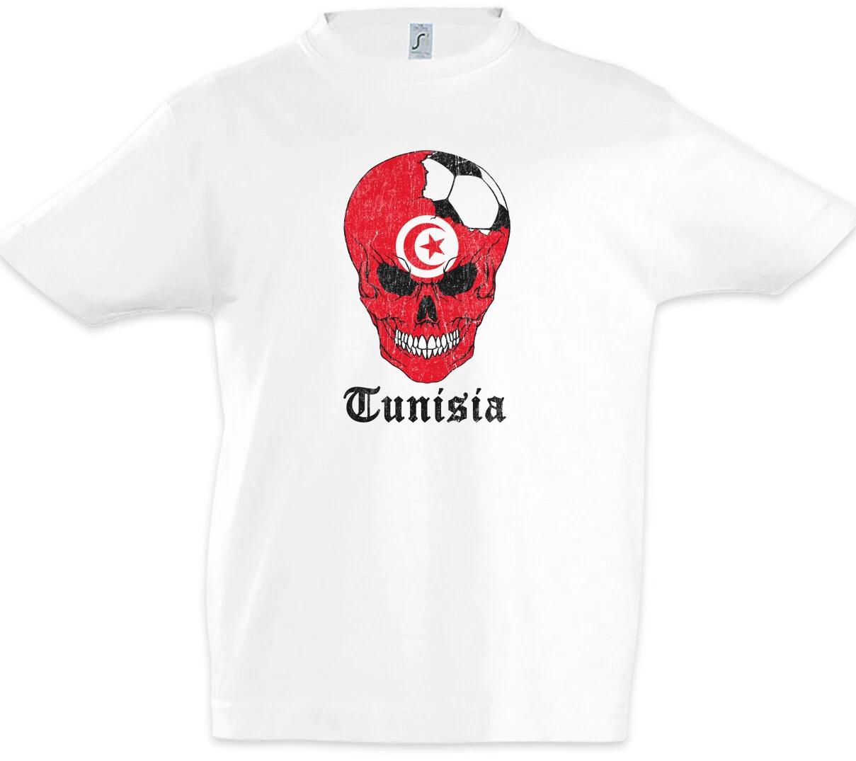 Tunisia Football Comet Kids Boys T-Shirt Tunisian Flag Football Tunisia- 110