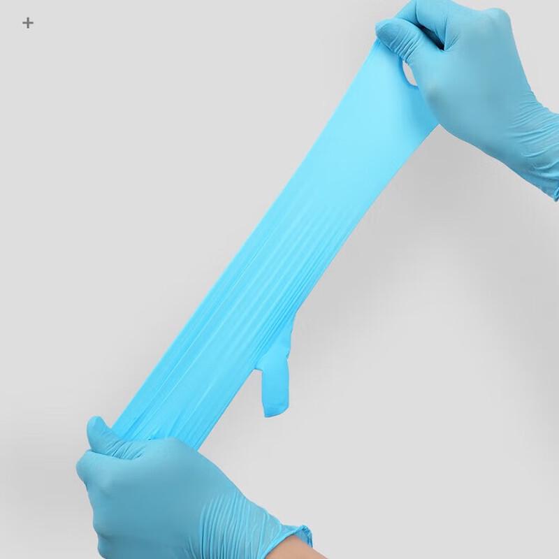 Titanfine Lake Blue Disposable Nitrile Medical Gloves