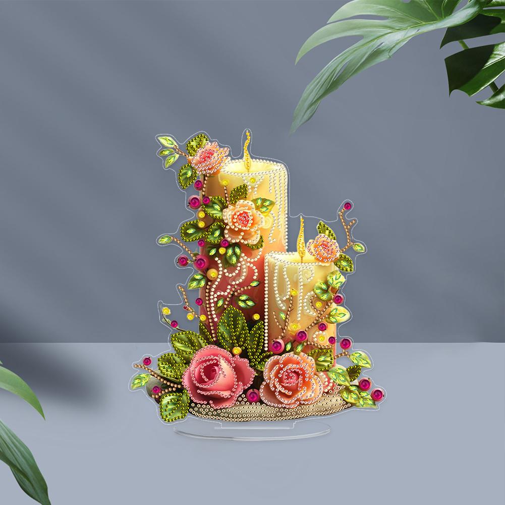 Acrylic Special Shape Lantern Table Top Diamond Painting Ornament Kits Desktop Diamond Art Kits Diamond Painting Desktop Decors