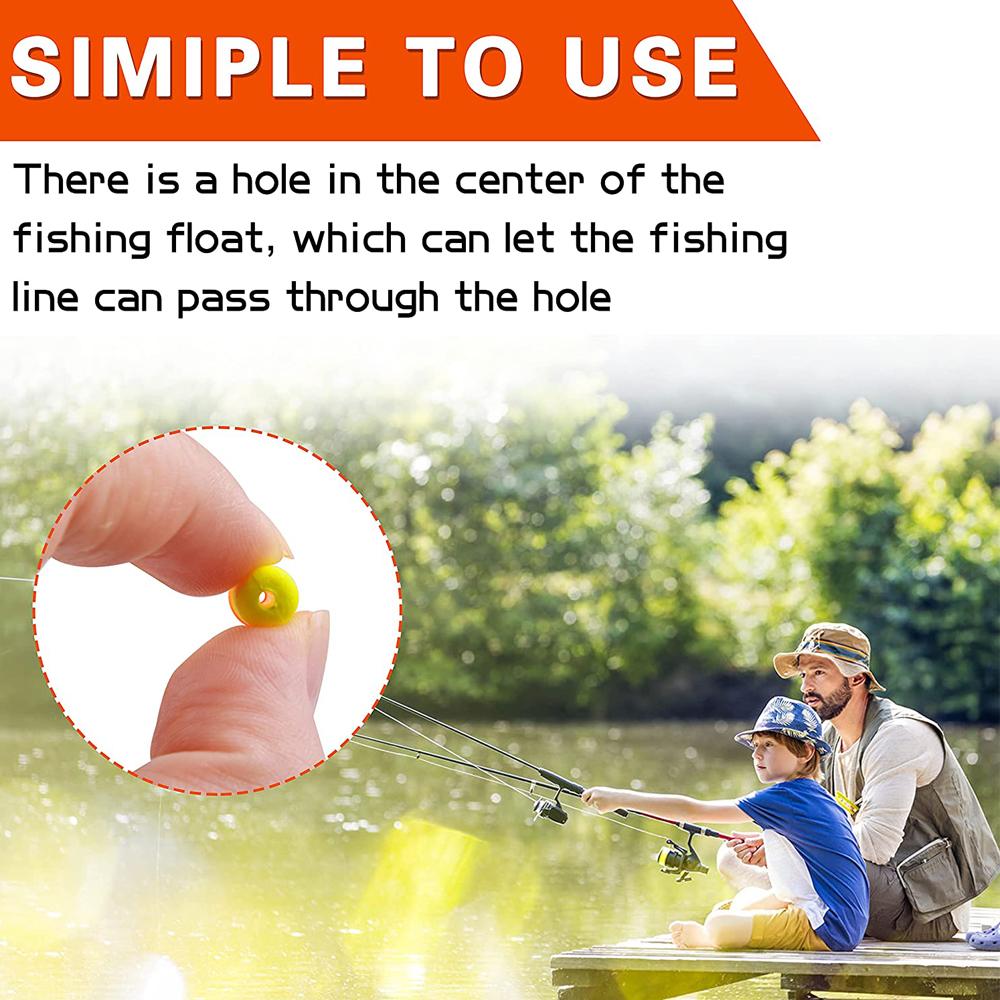 120Pcs/Box Pompano Rig Floats Kit Cylinder Foam Fishing Bobber Float Fly Fishing Rig Making Kit For Trout Catfish Walleye Tackle