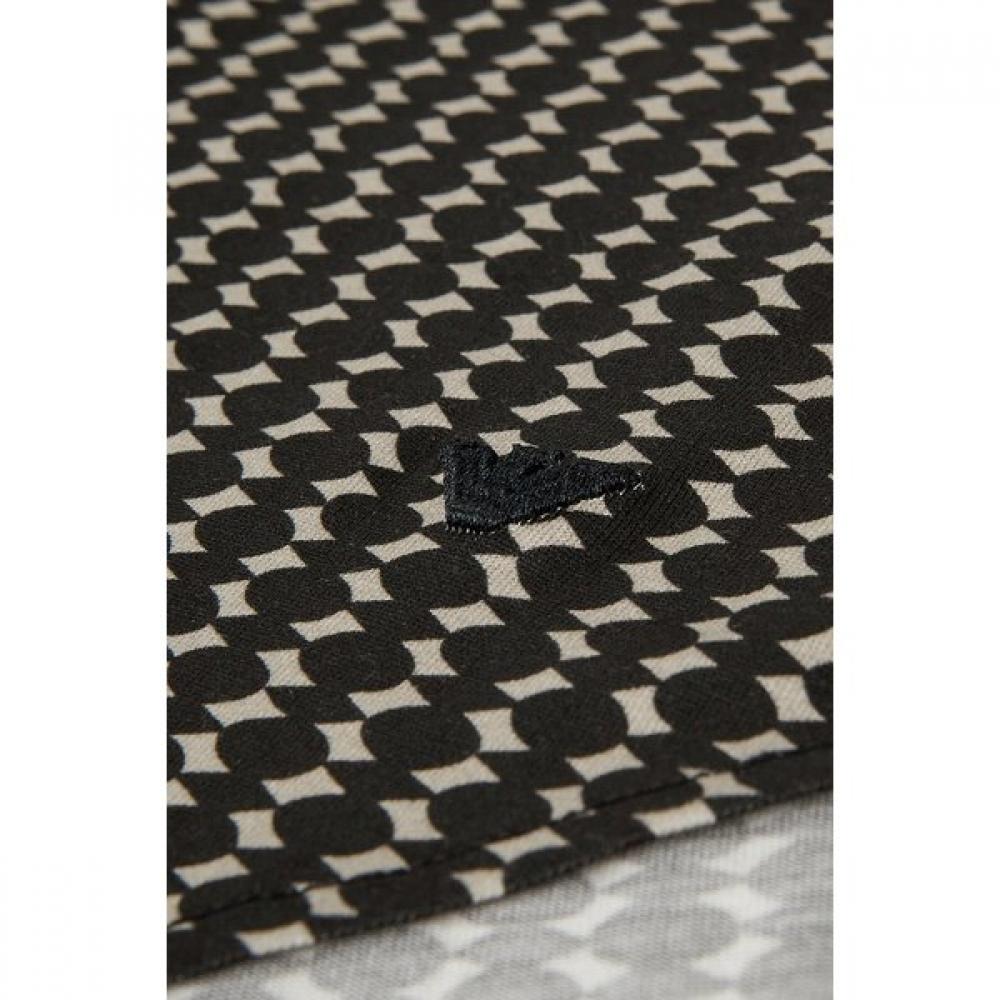 Emporio Armani Men S Lyocell Blend Micro Pattern Shirt Dark Brunette A516104008