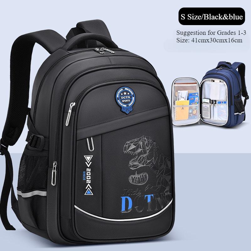 School Open Must Have Children's Backpack New Refrigerator Style Side Door Schoolbag Lightweight Burden Reduce Primary Secondary School Boys' Book Bag