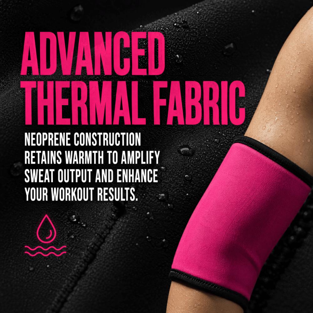 2pcs Sweat Enhancing Arm Trimmer Bands Fat Burning Compression Arm Bands Fitness Training