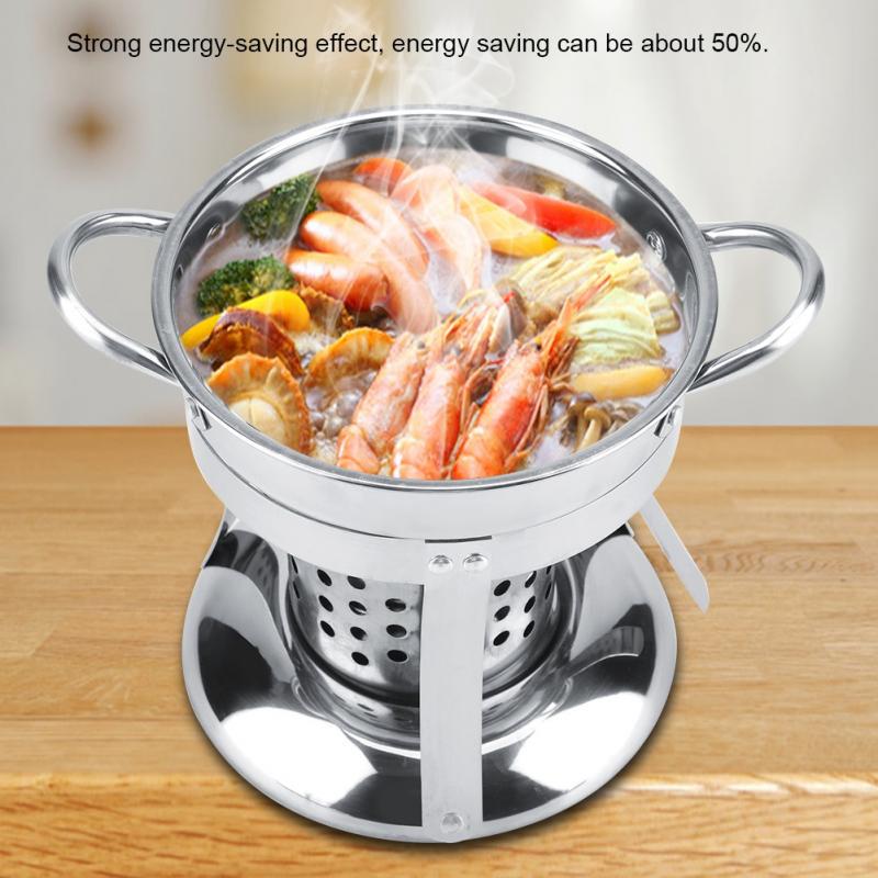Buy Stainless Steel Alcohol Stove Shabu Hot Pot Utensils
