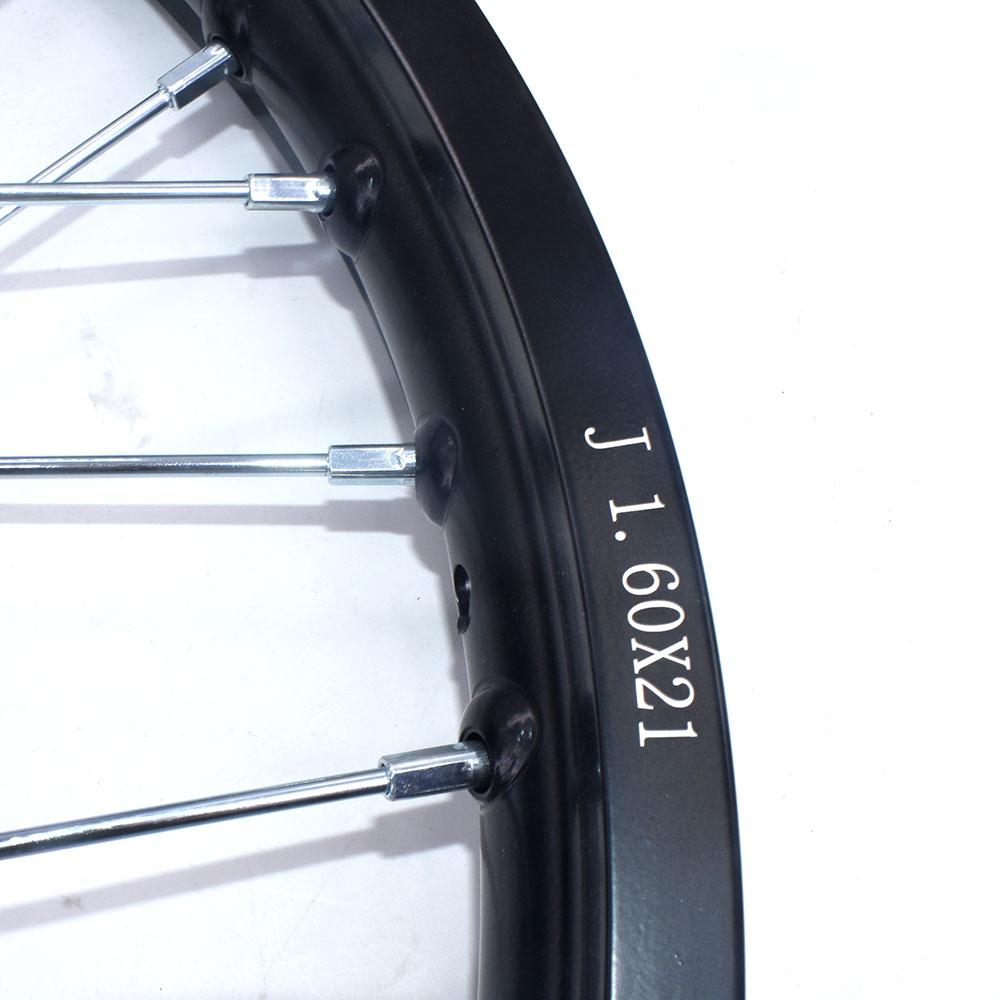 Motorcycle 1.60x21" Inch For Kayo T2 With 240MM Brake Disc Plate Front Rim  21 Inch Aluminum Alloy Wheel Motocross Dirt Pit Bike