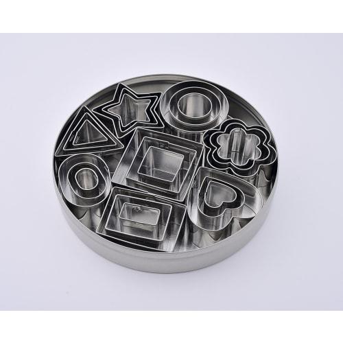 ShengHai Cookie Molds, DIY Baking Tools, Food Grade Stainless Steel Cookie Cutters (Set of 24)