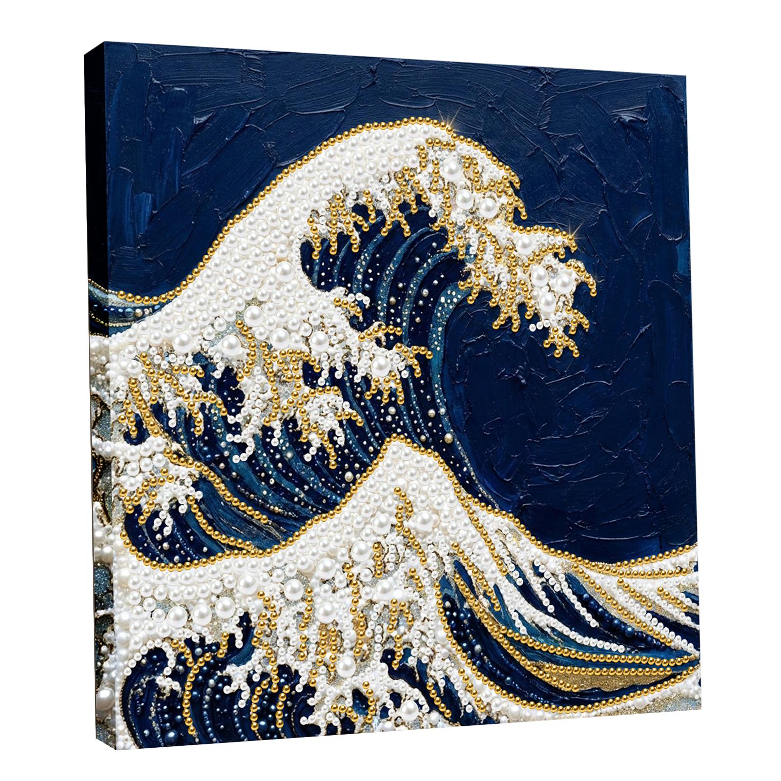 

DIY Plant Animal Pearl Art Painting for Home Wall Decor Pearl Gem Paintings Picture Arts Craft 25x25cm with Frame