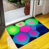 Colorful Abstract Doormat 1pc – Modern Geometric Floor Mat with Bold Art Design, Indoor Entry Rug for Front Door and Hallway