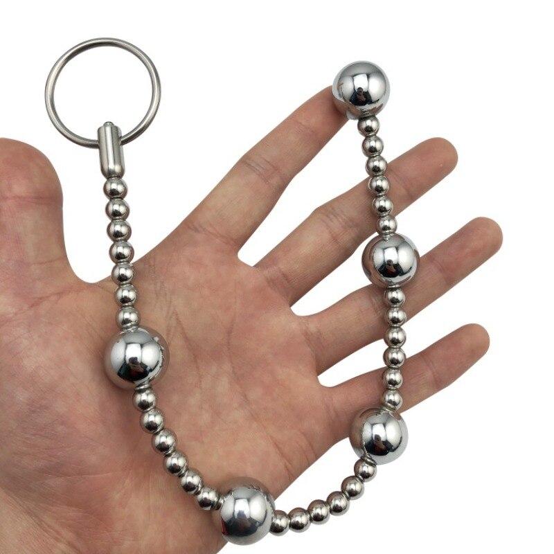 Metall Edelstahl Anal Bead Anal Plug Erwachsene Sex Spielzeug Fisting Slave Plug Schwanz