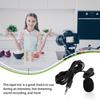 3.5mm Wired Lapel Microphone Indoor Outdoor Live Streaming Stage Performance Interview 360 Degree Pickup Sound Recording Mic