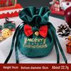 Cross-border Christmas Flannel Apple Drawstring Gift Bag with Bow - Cartoon Candy Bag for Kids