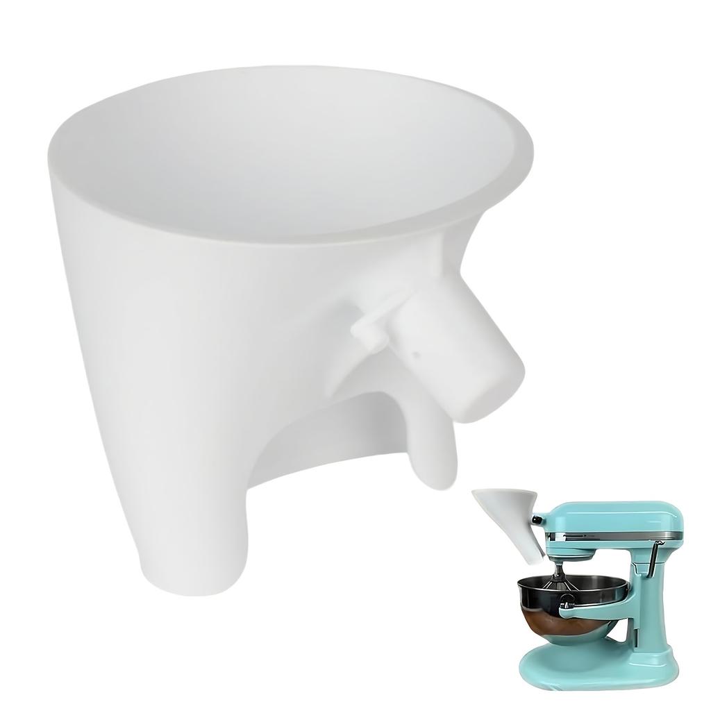 Flour Funnel Compatible with KitchenAid Mixers, Flour Funnel Accessory Suitable for Quart-sized Stand Mixers, Kitchen Baking Tool