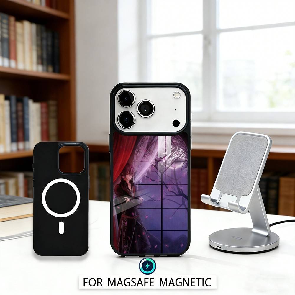 Anime V-Vampire K-Knight Phone Case For iPhone 17,16,15,14,13,12,Pro,Max For Magsafe Magnetic Wireless Charging