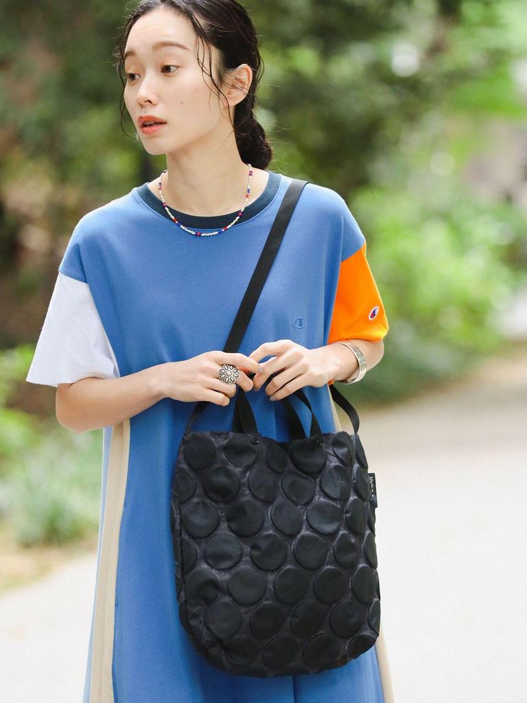 BEAMS BOY Shoulder Dot One 13610103443 BAG'n'NOUN Bag, Custom-Made Pattern, Women's, Black, Size,