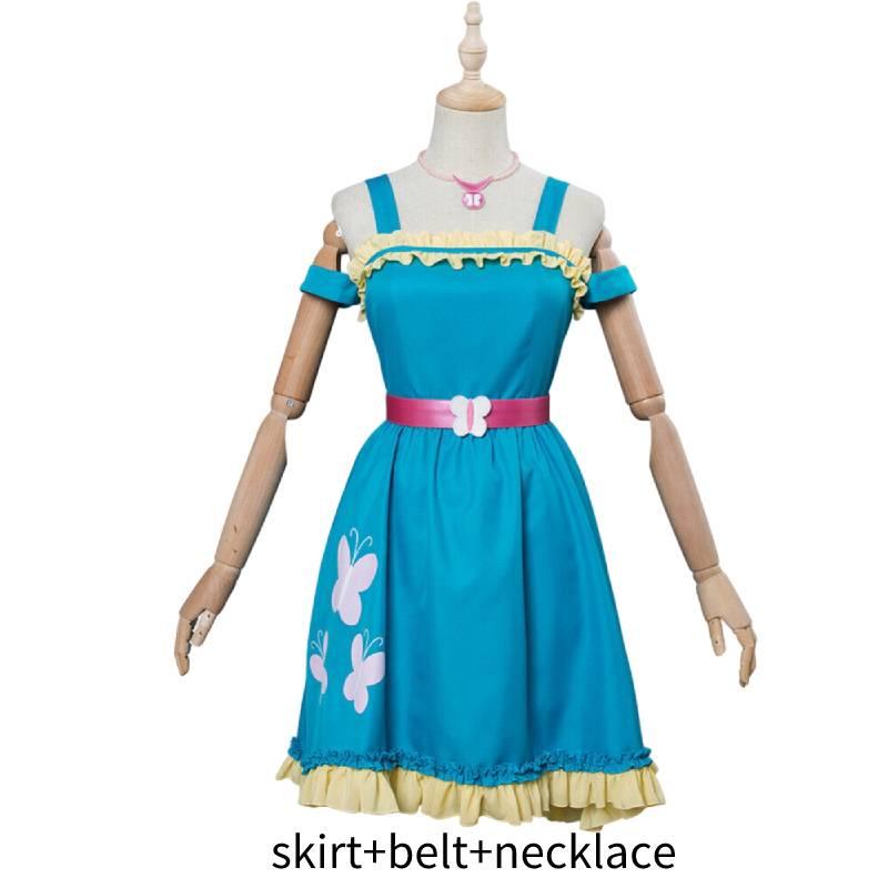 

Мой Пони Маленькая Флаттершай Платье Принцессы Карнавальный Косплей Костюм Подарок Ребенок S