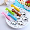 304 Stainless Steel Kids' Fork & Spoon Set - Baby Training Tableware Portable Kit