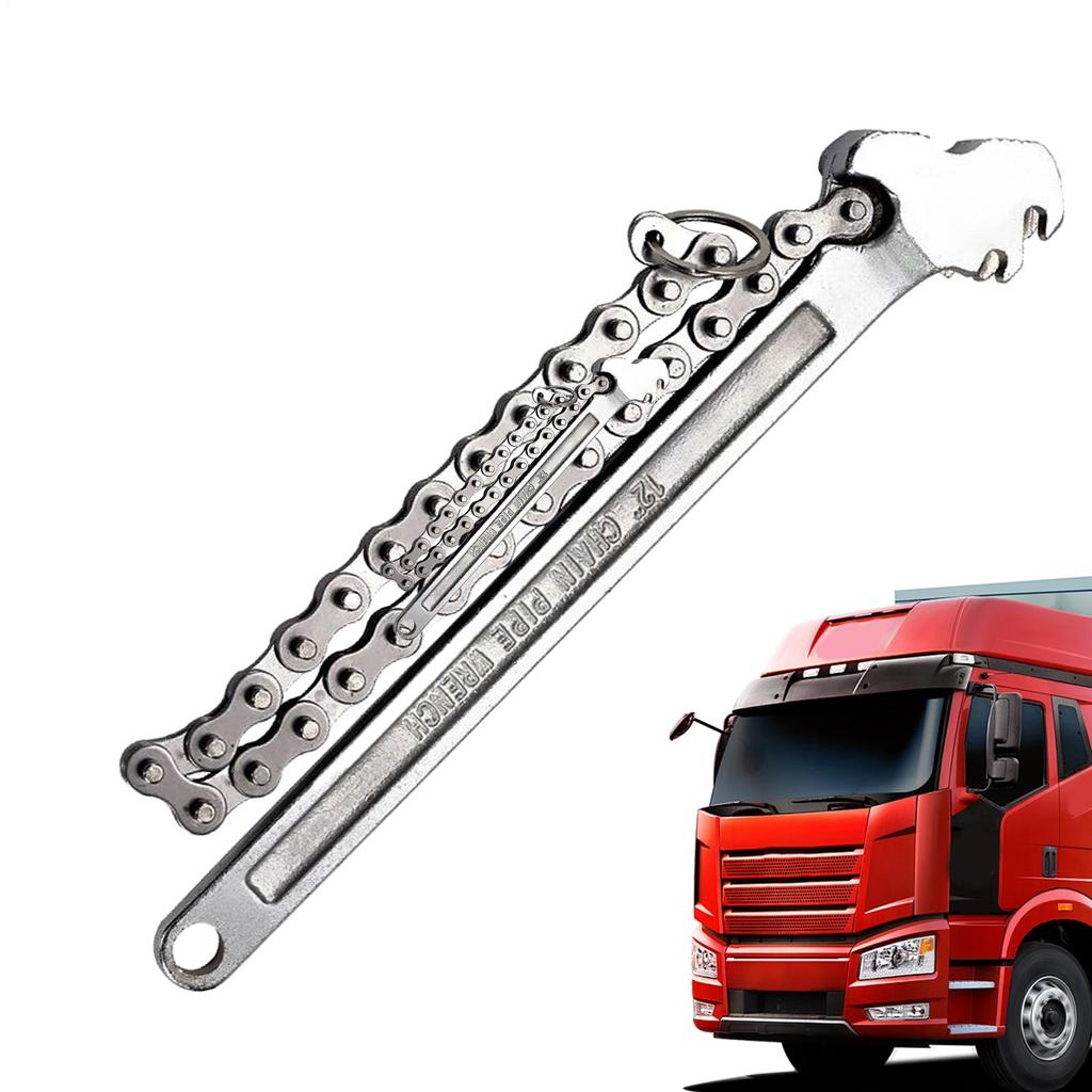 Heavy Duty Long Handle Automotive Repairing Accessories Steel 16-Inch Chain Pipe Wrench Chain Pipe Wrench Chain Oil Wrench