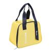 Stylish Oxford Cloth Thermal Lunch Bag - Trapezoidal, Large Capacity, Foldable, Handheld Bento Bag for Students.