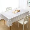 1pcs PVC Tablecloth 137X90CM White PEVA Waterproof Oilproof Tablecloth Table Cloth Plaid Pattern Table Cover for Party Home