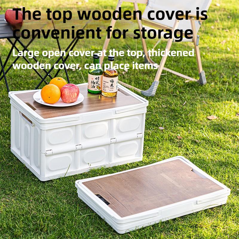 Outdoor Folding Storage Box, Multi-functional Car Storage Box, Wardrobe, Household Sundry Box, Storage Basket, Portable for Camp