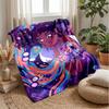 Cosmic Dreamscape Blanket Personalized Name Flannel Blanket Soft Cozy Plush Throw for Sofa Bed Lightweight Home Decor