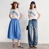 Women's Tencel Floral Jacquard Knit Top