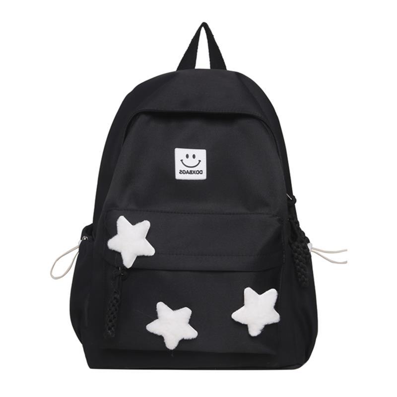 Schoolbag schoolbag for girls Junior high school students Small fresh Japanese simple large capacity versatile backpack Girl star travel backpack