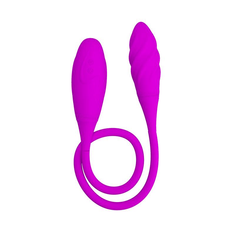 Rechargeable Dual Vibrator 7 Speeds Double Head Jump Egg Bullet Dildo Vibrator Anal Butt Plug Adult Sex Toy For Couple Men Women