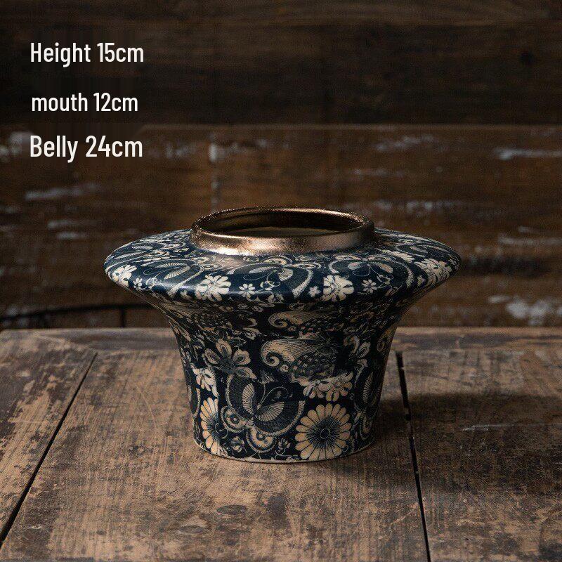 Handmade Blue & White Ceramic Flower Vase