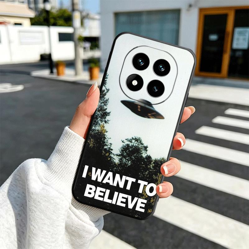 The X Files I Want to Believe Soft Phone Case for Xiaomi Redmi Note 12 13 14 15 Pro Plus 11 12S 11S 11T 10 4G Black Cover Back S