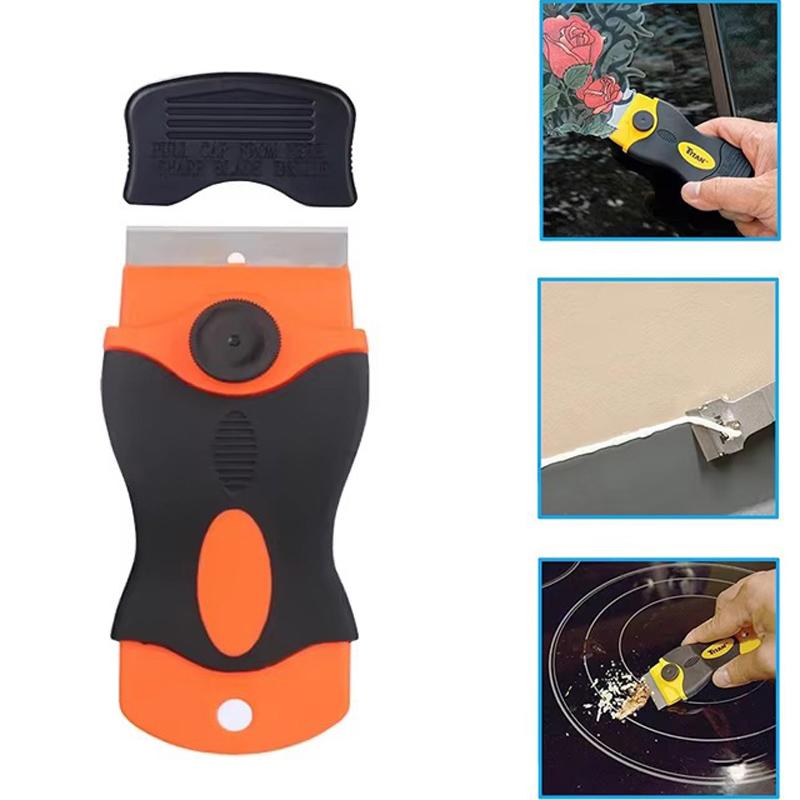 Lama per rimozione colla Raschietto per vetro da forno Raschietto in plastica Raschietto per rasoio Spatola Strumento per pellicola per auto Raschietto per pulizia finestre