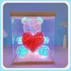 Red Night Light Crystal LED Lights Room Who Teddy Light Enjoy Lovely Room LED Lights Adjustable People Decorations