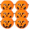 12Pcs Halloween Props Pumpkin Candy Bucket Reusable Plastic Storage Jar for Party Favors Outdoor Indoor Use