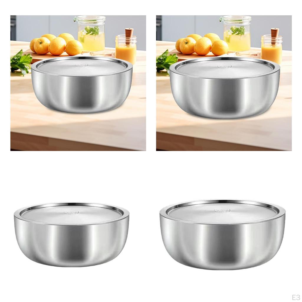 Premium Stainless Steel Mixing Bowl Set for Kitchen Prep And Cooking