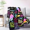 Hockey Life Passion Play And Princess Gift Customizable Blanket Text Warmthful Decor Versatile For Sofa Couch Office Bed Picnics Ideal For All Seasons