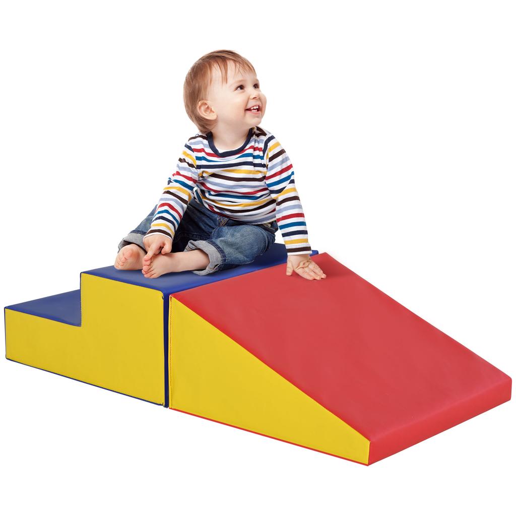 2-Piece Soft Playset for Toddlers, Climbing, Crawling, For ages 12-36 Months, Red