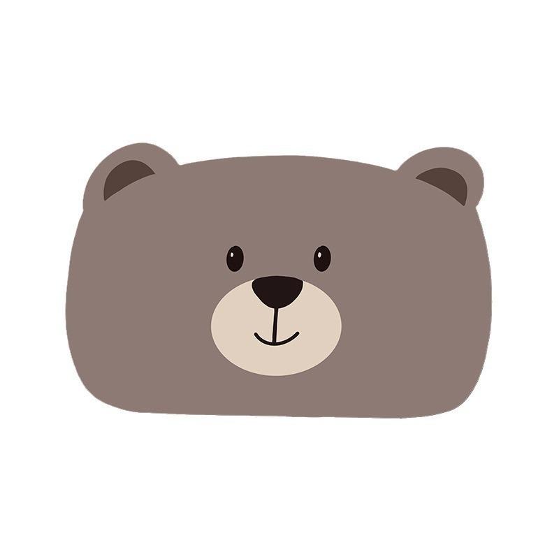 Cartoon Bear Diatom Mud Floor Mat Bathroom Non-Slip Absorbent Foot Mat Household Toilet Quick-Drying Dirt-Resistant Floor Mat