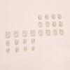 Fresh and Sweet Ice Waxy Flower Removable Manicure 24 Pieces Press On Nails