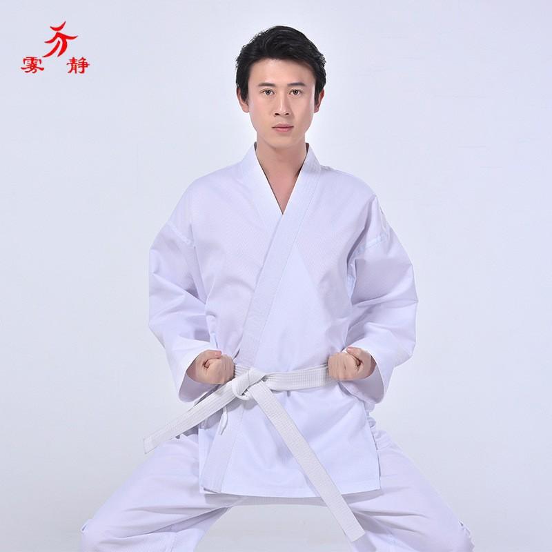 White Karate Gi Uniform Adults Unisex Cotton Training Suit With Custom Print Embroidery