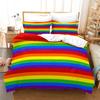Superior Colorful Rainbow Duvet Cover Print Bedding Set King Size For Kid Teen Girls Microfiber Boho Comforter Cover Pillowcases