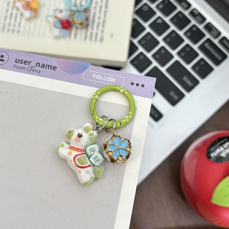 Funny Cartoon Pony Keychain Pendant Cute Fashion Animals Key Ring Year Of The Horse Backpack Decoration Accessories Gifts