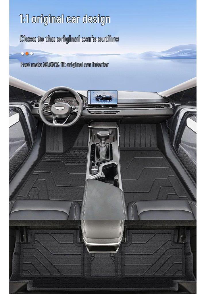 New Geely Emgrand Full Coverage Floor Mats for 4th & 5th Gen - Stylish, Modified Carpet Mats