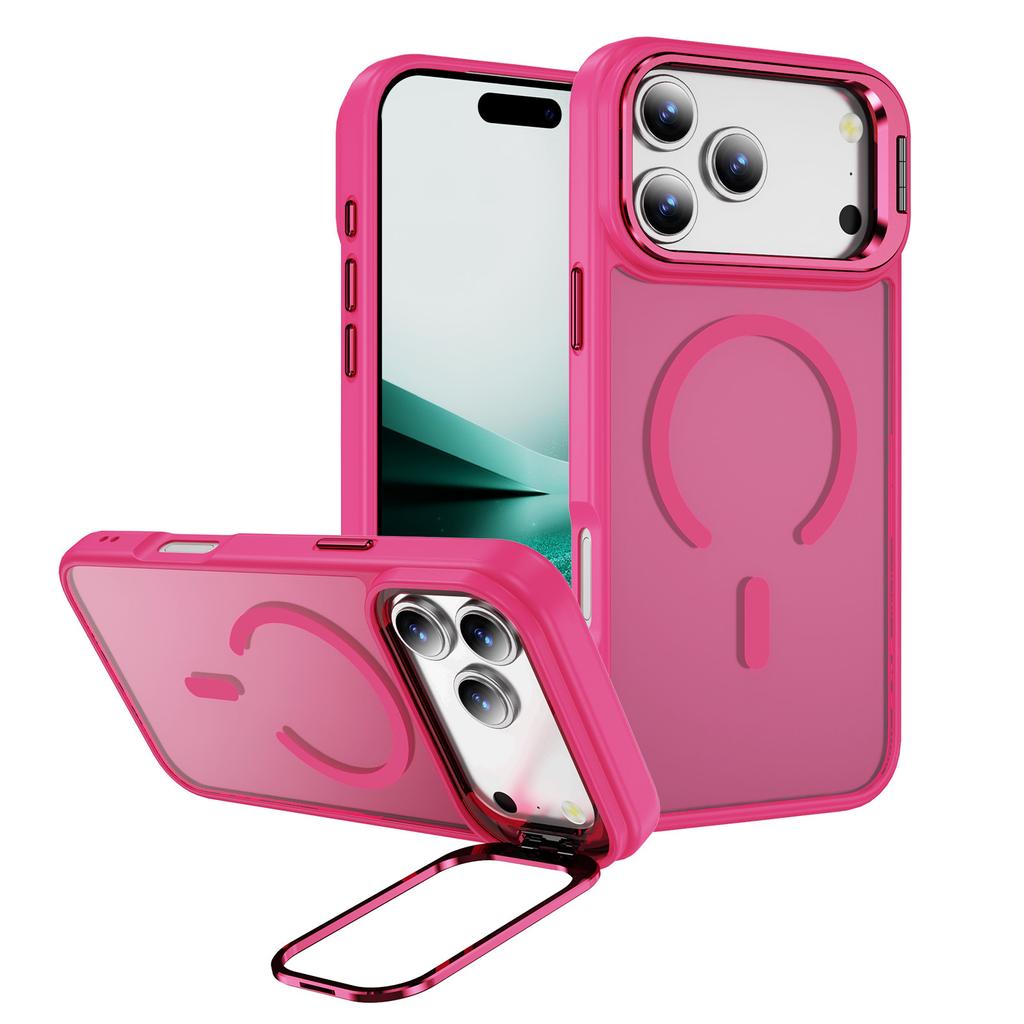 For Apple Mobile Phone Case, Light Luxury, High-end Skin-feeling Magnetic Contact Lens Holder, for IPhone17pro Mobile Phone Case