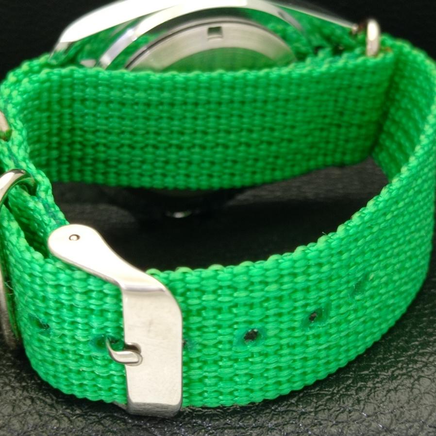 Seiko 5 JAPAN MENS AUTOMATIC 6309A REFURBISHED GREEN DIAL WATCH A426513-2 RL-a426513