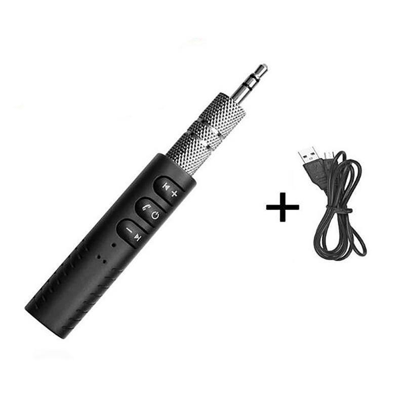 2-in-1 Drahtloser Bluetooth 5.0 Empfänger Sender Adapter 3,5-mm-Klinke für Auto Musik Audio Aux A2Dp Kopfhörer Empfänger Freisprecheinrichtung
