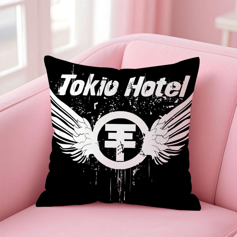 Band T-Tokio H-Hotel Cushion Cover Comfortable Reversible Pillow Cover Ideal for Car Sofa Bedroom & Beyond