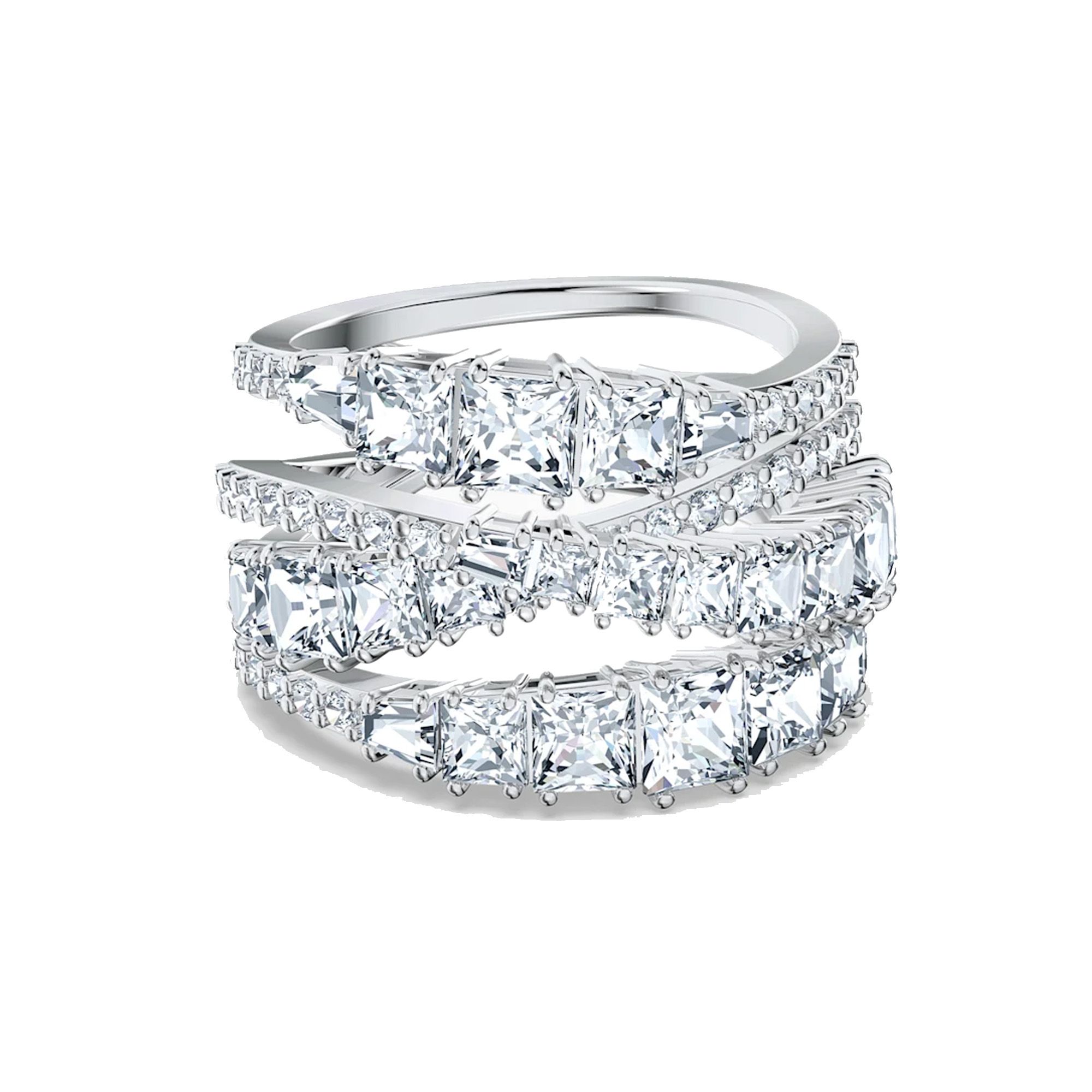 

Кольцо Swarovski Twist Wrap с кристаллами Женские кольца Серебро 5584656 Box (Random Color),55