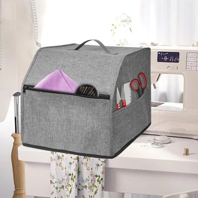 Funda para máquina de coser con bolsillos para la mayoría de las máquinas overlock estándar Protector doméstico conveniente
