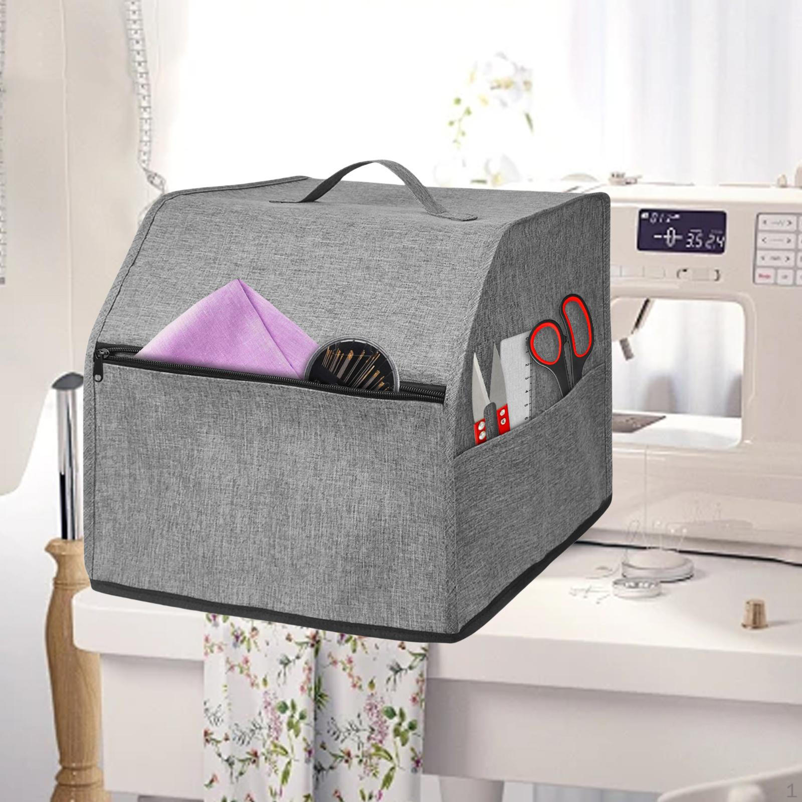 

Чехол для швейной машины с карманами для большинства стандартных оверлоков Удобный домашний протектор