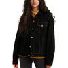 Levis 90er Vintage Serie Bedruckte einreihige Jeansjacke Damenjacken Schwarz A1743-0021